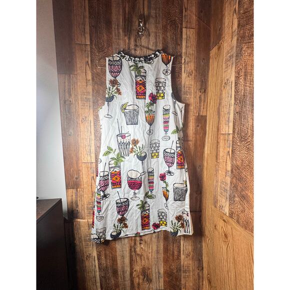 Trina Turk White Multi-Color Mini Dress 
The perfect “Cocktail “Dress - Picture 5 of 7